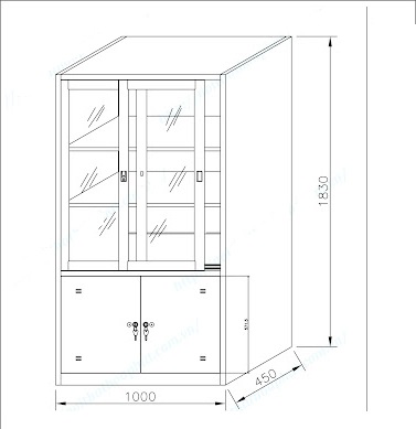 Tủ sắt văn phòng TU09K3GD